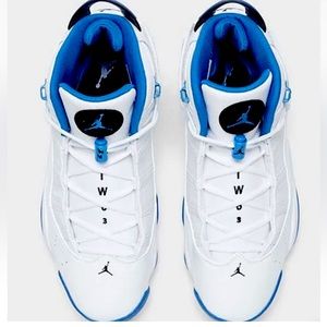 Jordan 6 Rings 322992-114 White Marina Blue Men's Size 11 Bx